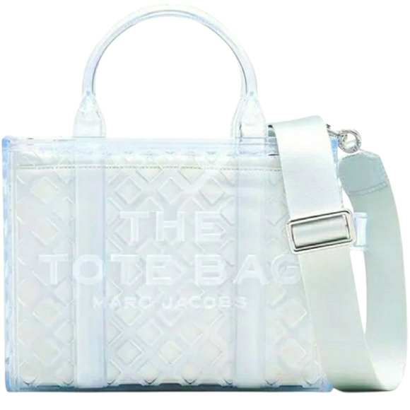 NWT! Marc Jacobs Authentic THE JELLY TOTE - Clear Transparent Tote / Crossbody - Picture 4 of 15